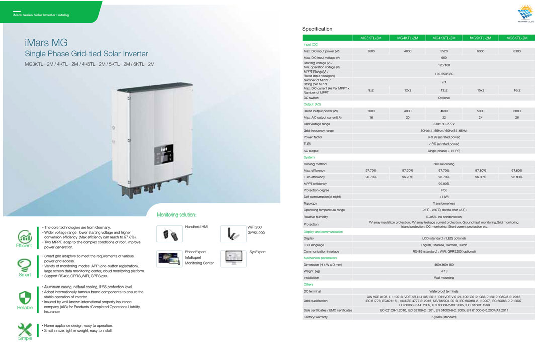 3kw 6kw 2m solar inverter